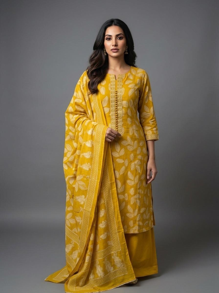 Premium cotton dress material at Raj Ladies Tailors Ahmedabad