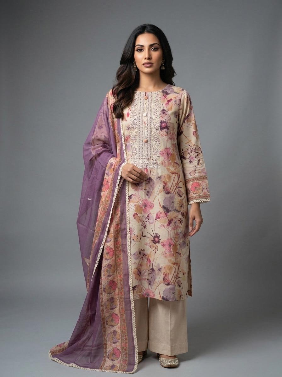 Premium cotton dress material at Raj Ladies Tailors Ahmedabad